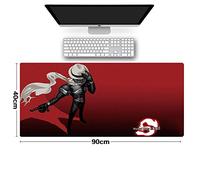 Tapis de Souris Kamen Rider Masked 900x400mm Tapis de Souris XXL Multifonction Gaming Mousepad XXL Grand sous Main, Anime Souris 3mm Bureau Anti-Glissant Surface Texturée pour Ordinateur, D