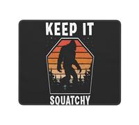 Tapis De Souris Keep It Squatchy Bigfoot Accessoires De Jeu Antidérapante sous-Main Résistant Aux Eclaboussures Tapis Souris pour Gaming Ordinateur Portable Ordinateur M