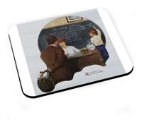 Tapis de souris Knowledge is power peinture norman rockwell ecole vintage G