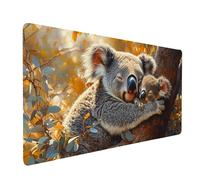 Tapis de Souris Koala Imperméable Tapis Souris XXL 160 x 80 x 0.3 cm Arbre Mouse Pad Gaming Bords Surpiqués Améliorer la Précision et la Vitesse pour Maison Bureau Décoration Table Cadeau model-4120
