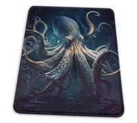 Tapis De Souris, Kraken Mon-Ster Oct-OP-LUS sous-Marin Vintage Confort Mouse Pad Bords Cousus sous Main Bureau pour Pc Claviers Bureau 25X30cm