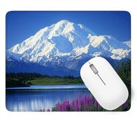 Tapis De Souris Lac Mouse Pad Petit 34 x 28 cm, Montagne Tapis Souris Gamer, Base en Caoutchouc Imperméable et Antidérapante, Offrez-Vous Une Glisse Ultra-Douce et Un Suivi Optimal Jeux p1j-986