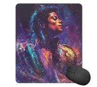 Tapis de souris lavable avec base en caoutchouc antidérapant Michael Jackson pour ordinateur portable, bureau, maison, 25 x 30 cm