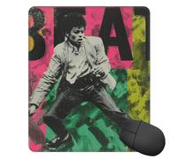 Tapis de souris lavable avec base en caoutchouc antidérapant Michael Jackson pour ordinateur portable, bureau, maison, 25 x 30 cm