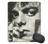 Tapis de souris lavable avec base en caoutchouc antidérapant Michael Jackson pour ordinateur portable, bureau, maison, 25 x 30 cm