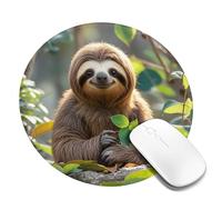 Tapis de souris lavable pour ordinateur avec base en caoutchouc antidérapant, motif paresseux mon esprit, tapis de souris pour ordinateur portable, accessoires de bureau, tapis de souris de jeu pour