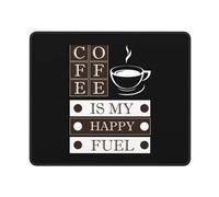 Tapis De Souris Le Café Est Mon Carburant du Bonheur Tapis De Bureau Lavable sous-Main pour Clavier Et Souris Moderne Souris Tapis pour Pc Gaming Souris 25X30Cm