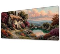 Tapis de Souris Le Chalet Gaming Mouse Pad Grand Extended XXL 600x1200 Tapis de Bureau Surface Lisse avec Base en Caoutchouc Imperméable et Antidérapante Mousepad pour Bureau,Travail,Ordinateur zj-32