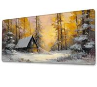 Tapis de Souris Le Chalet Gaming Mouse Pad Grand Extended XXL 600x300 Tapis de Bureau Surface Lisse avec Base en Caoutchouc Imperméable et Antidérapante Mousepad pour Bureau,Travail,Ordinateur zj-146