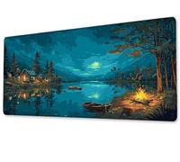 Tapis de Souris Le Chalet Gaming Mouse Pad Grand Extended XXL 600x300 Tapis de Bureau Surface Lisse avec Base en Caoutchouc Imperméable et Antidérapante Mousepad pour Bureau,Travail,Ordinateur zj-198