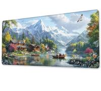 Tapis de Souris Le Chalet Gaming Mouse Pad Grand Extended XXL 700x300 Tapis de Bureau Surface Lisse avec Base en Caoutchouc Imperméable et Antidérapante Mousepad pour Bureau,Travail,Ordinateur zj-766