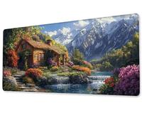 Tapis de Souris Le Chalet Gaming Mouse Pad Grand Extended XXL 700x300 Tapis de Bureau Surface Lisse avec Base en Caoutchouc Imperméable et Antidérapante Mousepad pour Bureau,Travail,Ordinateur zj-316