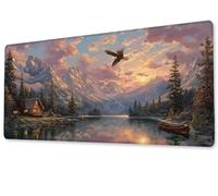 Tapis de Souris Le Chalet Gaming Mouse Pad Grand Extended XXL 700x300 Tapis de Bureau Surface Lisse avec Base en Caoutchouc Imperméable et Antidérapante Mousepad pour Bureau,Travail,Ordinateur zj-30