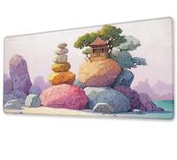 Tapis de Souris Le Chalet Gaming Mouse Pad Grand Extended XXL 800x400 Tapis de Bureau Surface Lisse avec Base en Caoutchouc Imperméable et Antidérapante Mousepad pour Bureau,Travail,Ordinateur zj-816