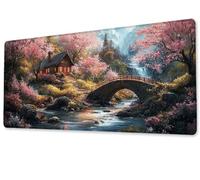 Tapis de Souris Le Chalet Gaming Mouse Pad Grand Extended XXL 900x400 Tapis de Bureau Surface Lisse avec Base en Caoutchouc Imperméable et Antidérapante Mousepad pour Bureau,Travail,Ordinateur zj-190