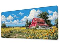 Tapis de Souris Le Tournesol Gaming Mouse Pad Grand Extended XXL 1600x800 Tapis de Bureau Surface Lisse avec Base en Caoutchouc Imperméable et Antidérapante Mousepad pour Bureau,Ordinateur zj-260