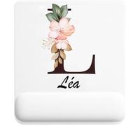 Tapis de Souris Léa | Tapis Ergonomique 22 × 18 cm Repose-Poignet en Mousse | Bureau Télétravail Études | Cadeau Homme Femme Anniversaire Noël