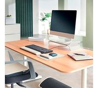 Leitz Ergo Tapis de souris ergonomique avec repose-poignet intégré hauteur réglable - Gris clair