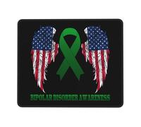 Tapis De Souris Les Drapeaux Américains Luttent Contre Le Trouble Bipolaire sous-Main Antidérapante Accessoires De Jeu Glissement Facile Tapis Souris pour Ordinateur Travail Gaming L