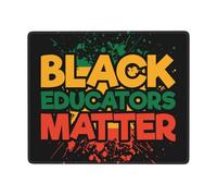 Tapis De Souris Les Éducateurs Noirs Comptent Mousepad De Bureau Durables Tapis De Souris De Jeu Durable sous-Main pour Clavier Et Souris pour Gaming Pc Ordinateur 25X30Cm