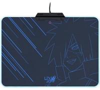 Tapis de souris de gaming Lexip Naruto Shippuden Madara Destruction éclairé noir, bleu