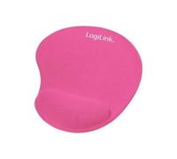 Tapis de souris - LogiLink - Rose - Repose-poignet - Support adhésif - 3 mm d'épaisseur