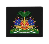 Tapis De Souris Logo des Armoiries D'Haïti Mousepad Glissement Facile Accessoires De Jeu Résistant Aux Eclaboussures sous-Main pour Ordinateur Portable Gaming Jeu L