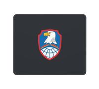Tapis De Souris Logo du Commandement De La Défense Spatiale Et Antimissile De L'Armée Américaine Résistant Tapis De Souris Gaming Lavable Mousepad pour Gamer Pc Clavier 10X12In