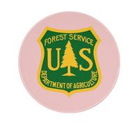 Tapis De Souris Logo Tendance du Service Forestier des États-Unis Tapis De Souris Gaming Durable Mousepad Antidérapant Mouse Pad pour Voyage Jeu Bureau 20X20 Cm