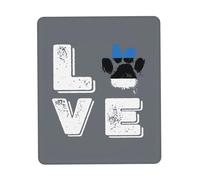 Tapis De Souris Love Paw Estonia Flag sous-Main Anti-Dérapant Mouse Pad Comfortable Mousepad pour Table Voyage Travail 25X30CM