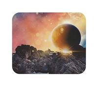 Tapis De Souris, Lune Galaxie Planète Artistique Mousepad Durable Tapis De Souris De Jeu Doux Mouse Pad pour Joueurs Professionnels Souris 25X30Cm