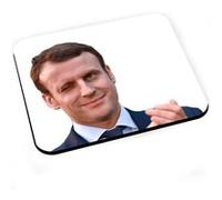 Tapis de souris Macron clin d'oeil president france humour meme G