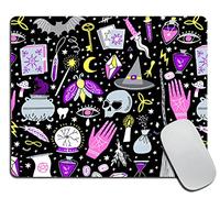 Tapis de Souris Magie Noire sorcière Sorcellerie Dessin bohème Tapis de