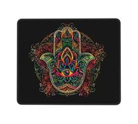 Tapis De Souris Main De Fatima, Mauvais Œil Lavable Résistant À Usure Tapis De Bureau, pour Maison, Ordinateur, Ordinateur Portable, Jeux, 25x30cm