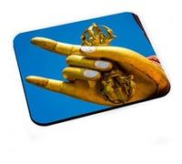 Tapis de souris Main droite du bouddha d'or karana mudra conjuration du mal G