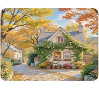 Tapis de Souris Maison, sous Main Bureau Gaming Merchandise Tapis Souris, Mouse Pad Texturé en Caoutchouc avec Bords Cousus, Portable, Accessoire Bureau pour Jeux, Travail Voyage 27x21 cm Rue qw-54