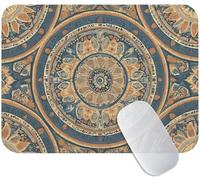 Tapis de Souris Mandala 42 x 35 cm, Tapis Souris Gaming Bohême, Mouse Pad avec Base Anti-Dérapante en Caoutchouc, Améliore la Précision et la Vitesse, Petit Portable Mouse Pad pour Gamer M3-994