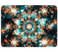 Tapis de Souris Mandala 600 x 400 x 3mm, Petit Compact Surface Lisse en Microfibre Tapis Souris Base en Caoutchouc Anti-Dérapant, Silencieux Rapide pour Gaming, Travail, Home Office (Fleur), Model922