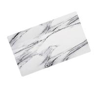 Tapis de Souris Marbre Blanc en Pu Grand Format pour Bureau et Travail