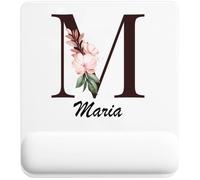 Tapis de Souris Maria | Tapis Ergonomique 22 × 18 cm Repose-Poignet en Mousse | Bureau Télétravail Études | Cadeau Homme Femme Anniversaire Noël