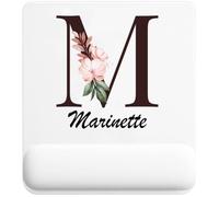 Tapis de Souris Marinette | Tapis Ergonomique 22 × 18 cm Repose-Poignet en Mousse | Bureau Télétravail Études | Cadeau Homme Femme Anniversaire Noël