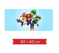 Tapis De Souris Mario Speed Gaming |Tapis De Souris XXL | 900 X 400Mm Grand Format |Base De 3 Mm D'Épaisseur | Précision Et Vitesseparfaites , H
