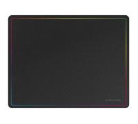 Mars Gaming Tapis de souris MMP124 360x260 mm bord arc-en-ciel base en caoutchouc antidérapante Noir