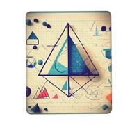 Tapis de souris mathématique géométrique geek calculus avec bords cousus base en caoutchouc antidérapant lavable pour ordinateurs portables