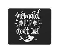 Tapis De Souris Mermaids Hair Don't Care Casual Mouse Pad Portable sous-Main Glissement Facile Accessoires De Jeu pour Travail Jeu Ordinateur S