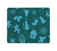 Tapis De Souris Merry Christmas Mouse Pad Anti-Dérapant sous-Main Comfortable Mousepad pour Claviers Travail Voyage 25X30CM