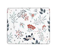 Tapis De Souris Merry Christmas sous-Main Parfait Mouse Pad Doux Mousepad pour Claviers Travail Voyage 25X30CM