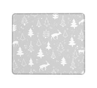 Tapis De Souris Merry Christmas Tapis De Bureau Anti-Dérapant sous-Main Parfait Mouse Pad pour Travail Voyage Claviers 25X30CM