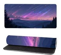 Tapis de Souris MéTéOre, Tapis de Souris XXL Paysage 1200x600x3mm, Large Mouse Pad Gaming, Coudre les Bords, Antidérapant Rubber Base Mouse Pad, For Office and Gaming, Comme Cadeaux pour Hommes MM-363
