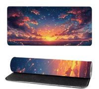 Tapis de Souris MéTéOre, Tapis de Souris XXL RêVe 800x400x3mm, Large Mouse Pad Gaming, Coudre Les Bords, Antidérapant Rubber Base Mouse Pad, for Office and Gaming, comme Cadeaux pour Hommes MM-364